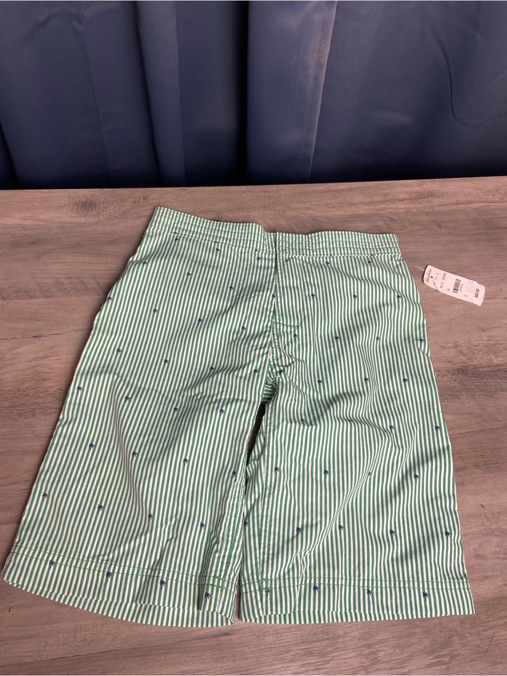 NWT Boys Brooks Brother Swimwear Mesh Lined Trunks Board Shorts Boys Sz 8 Green